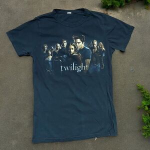 Twilight 2008 Movie Promo Y2K 00s Black Cotton Tee T-Shirt Women's Small